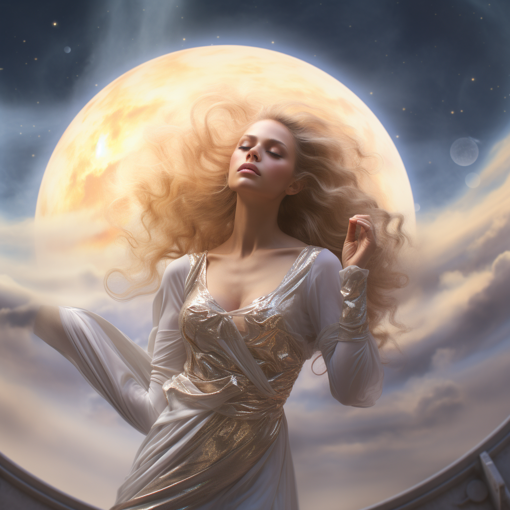 Celestial Fantasy Goddess Mother Space Image