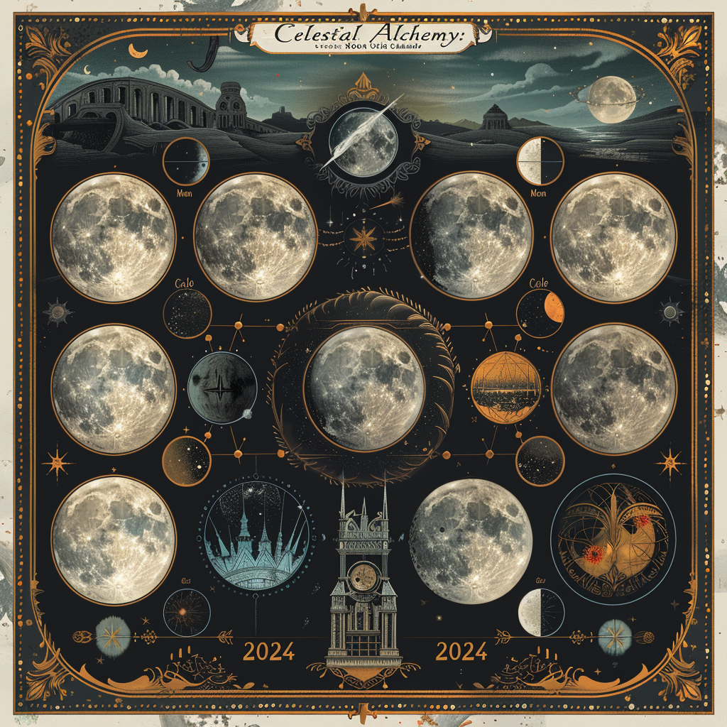 Moon Cycle Calendar Alchemy 2024