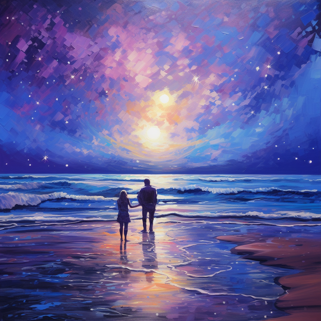 Man and Woman on Celestial Beach