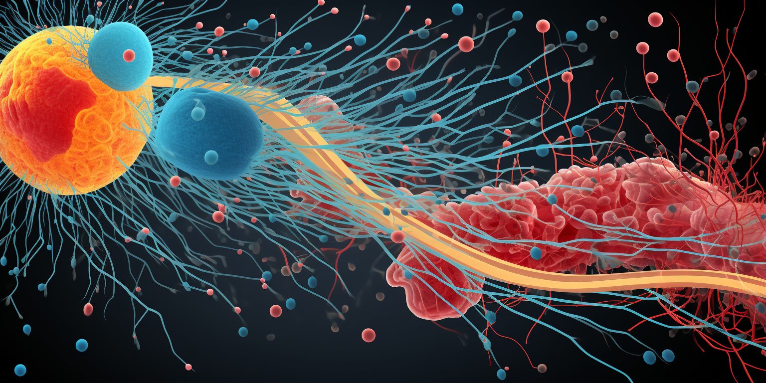 Illustration of Cell Junctions and Cytoskeleton Structures