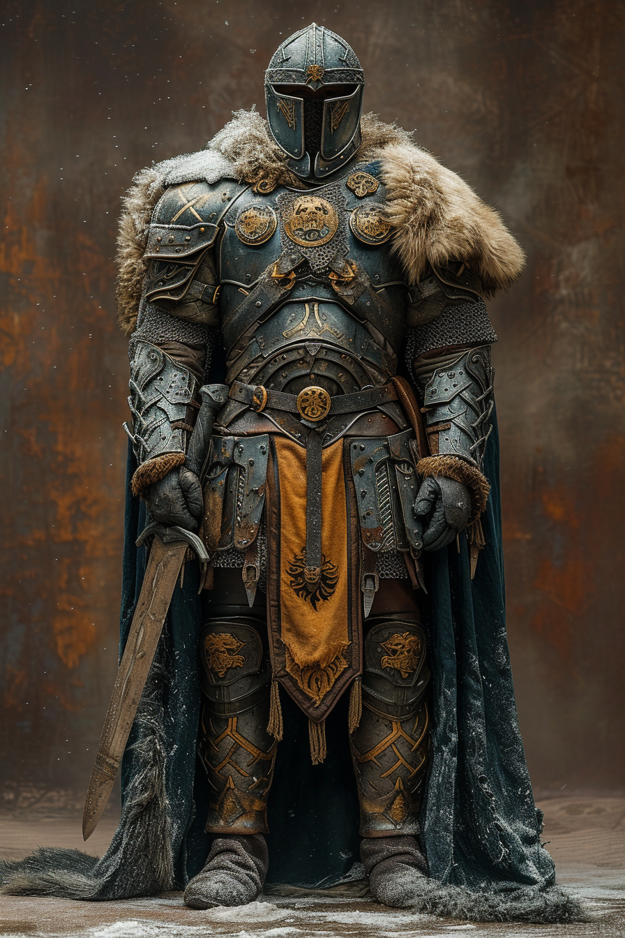 Celtic Warrior with Bronze Weaponry Armor