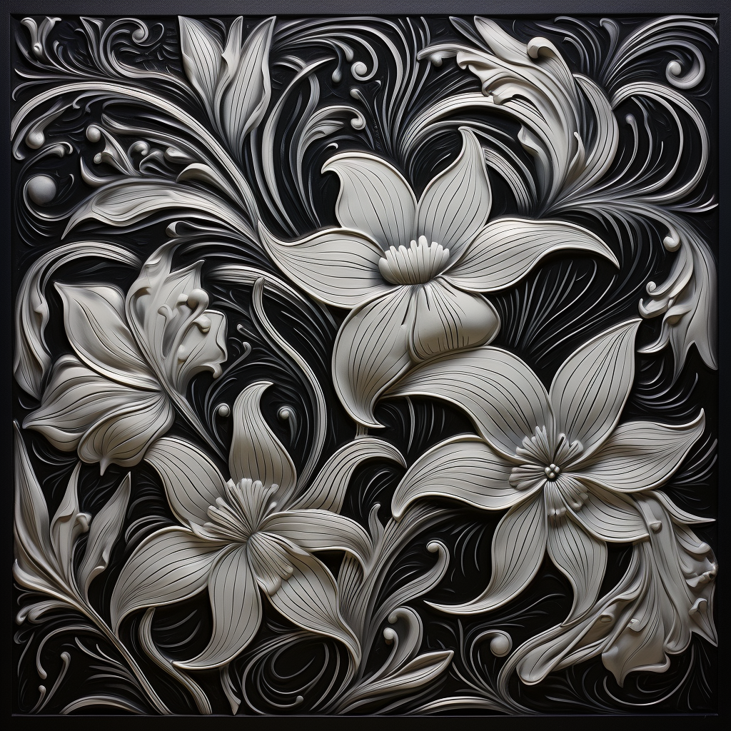 Ceramic Tile with Pennsylvania Dutch Design