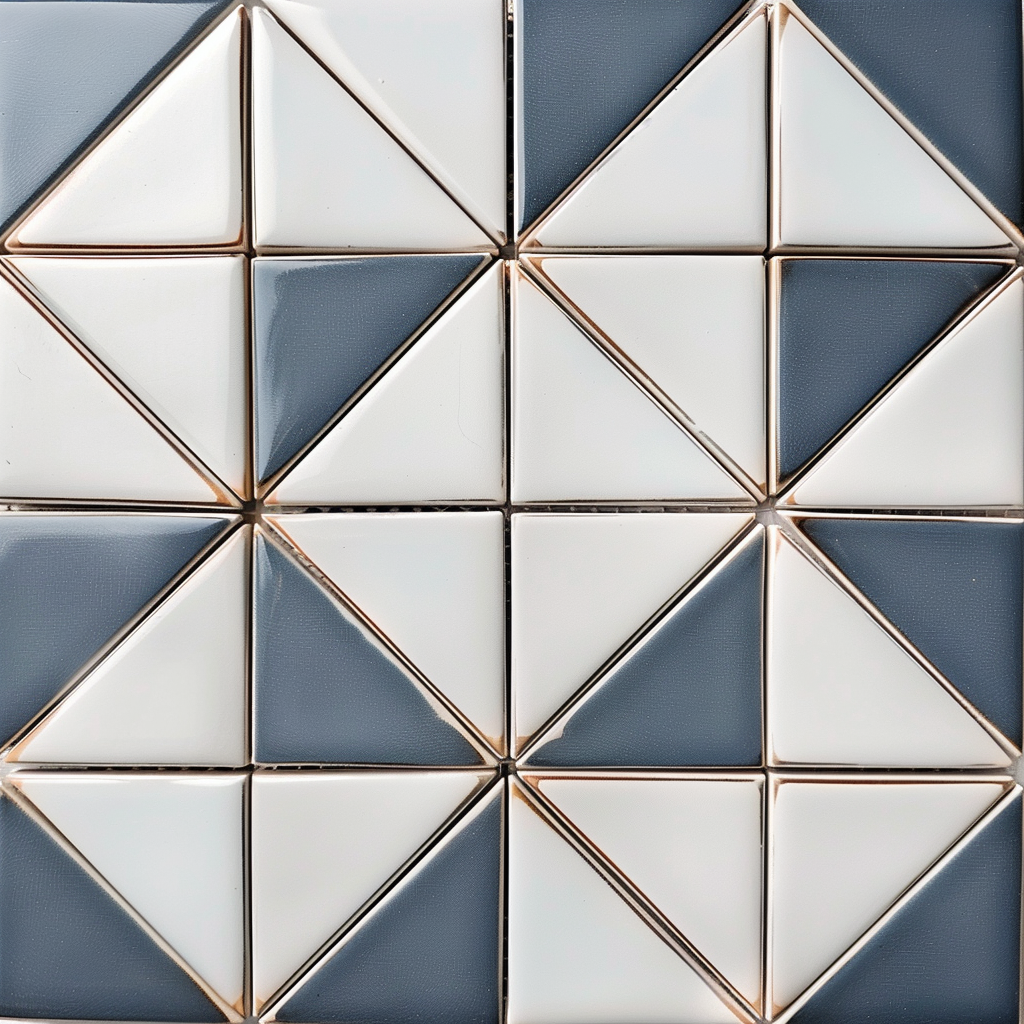 Minimal ceramic tiles element