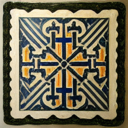 Benedictional of St Æthelwold-inspired ceramic tile pattern