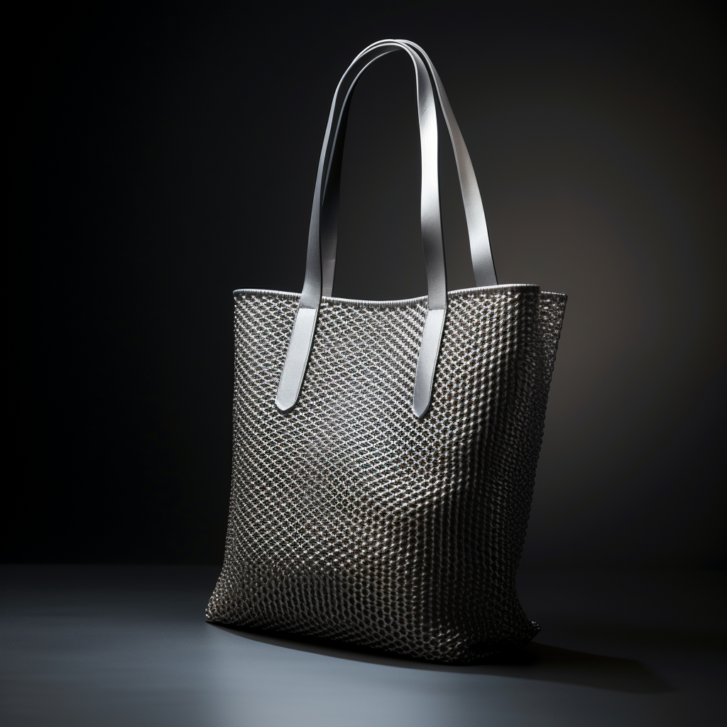 Fashionable chainmail tote bag