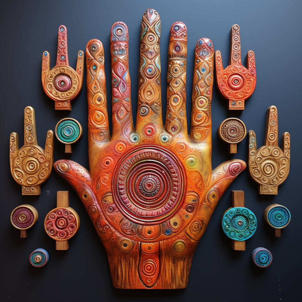 Beautiful Chakra Mudra Wall Arts for Positive Energy