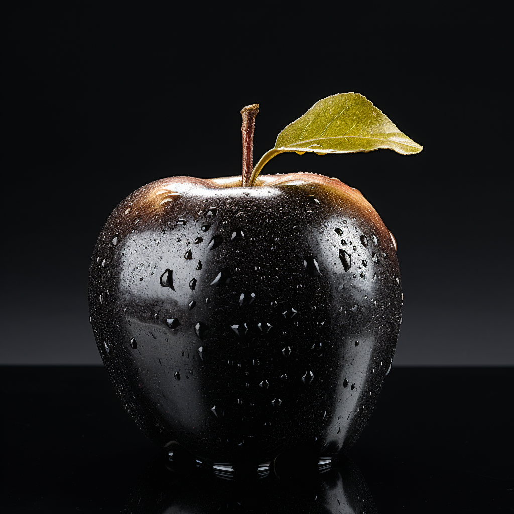 Close-up of a ripe Champion apple