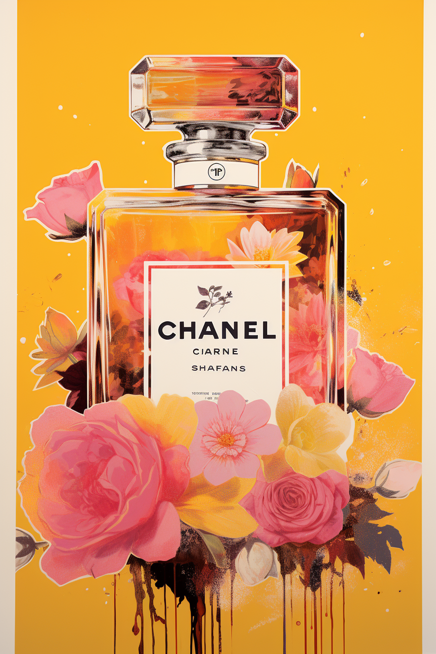 Chanel perfume bottle for artist