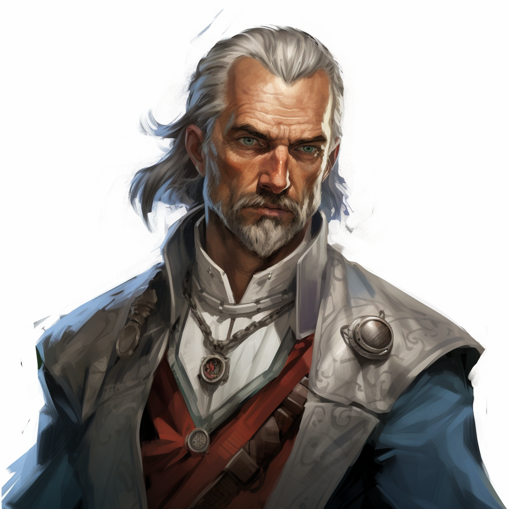 Human War Cleric Doctor Portrait Image