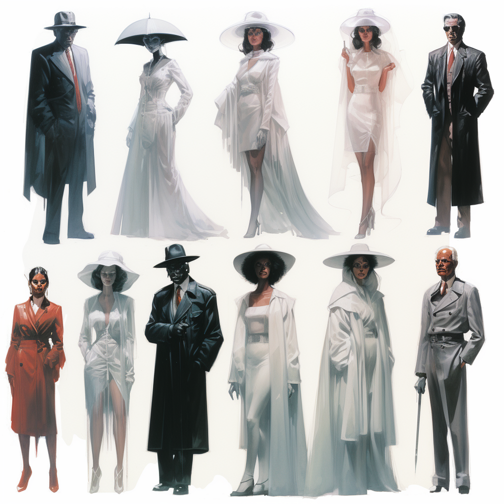 Alex Ross character design sheet