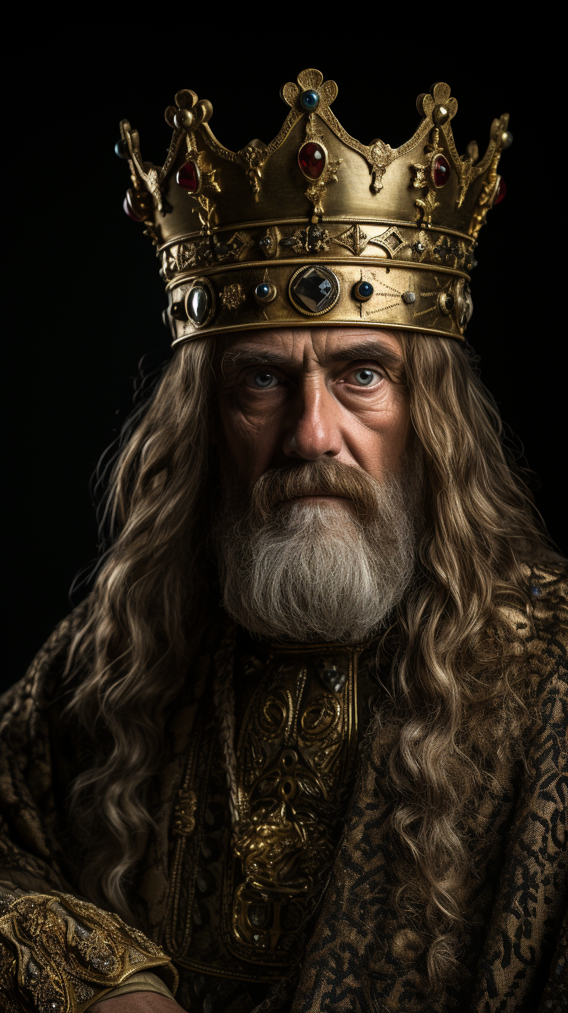 Charlemagne in royal attire