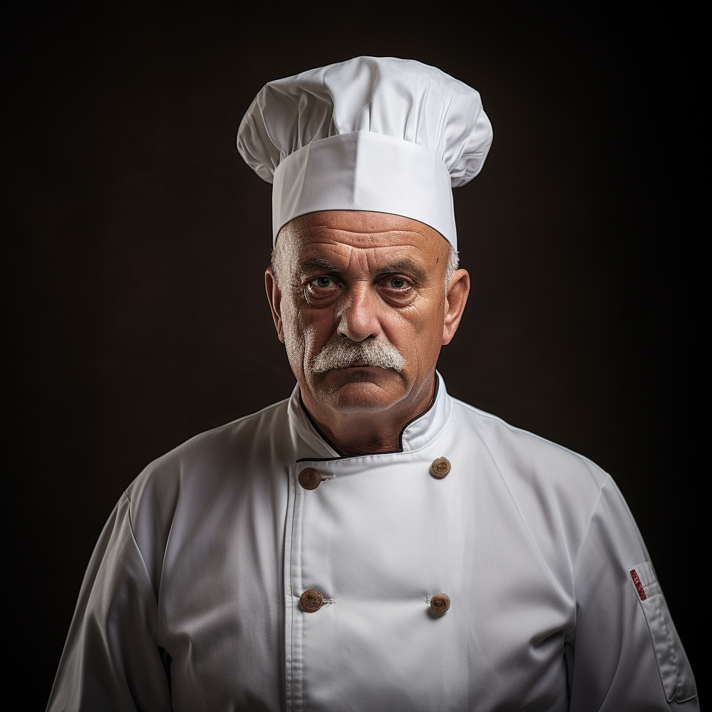 Chef's hat isolated white