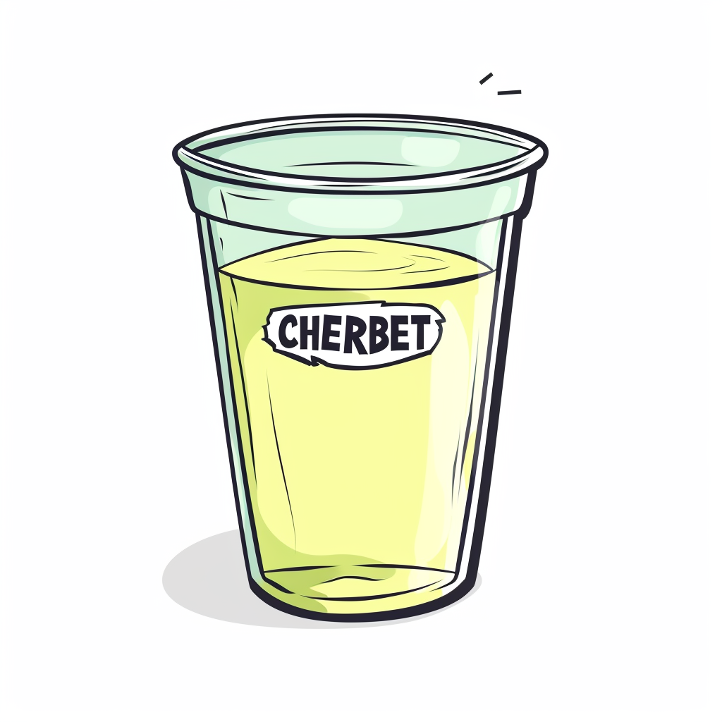 Cherbet Plastic Cup Cartoon Design