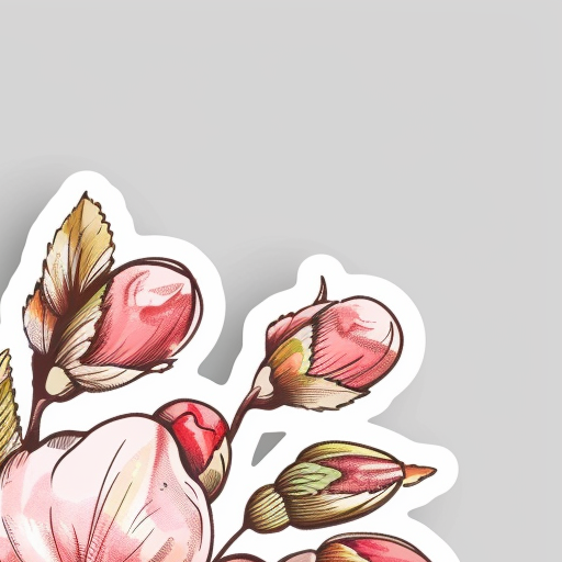 Cherry Blossom Apple Pencil Sticker Design