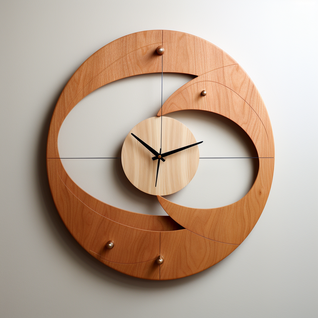 Customizable cherry wood wall clock