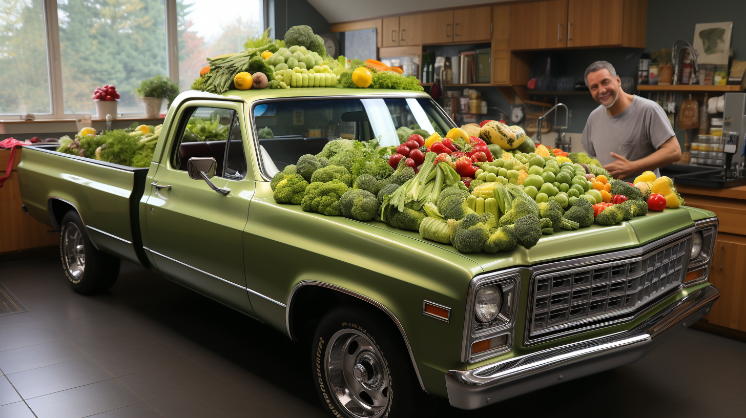 Chevrolet El Camino with Guacamole Bed