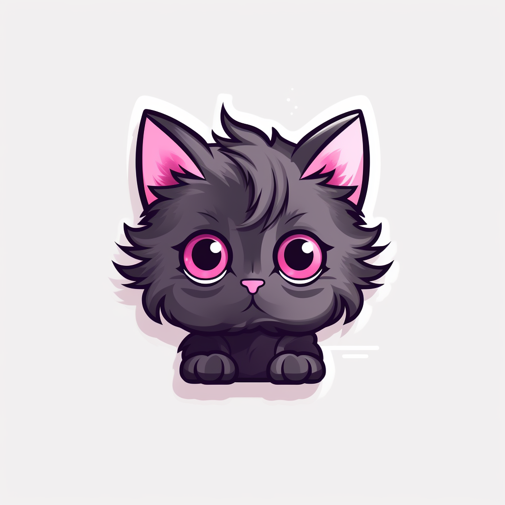 Chibi animal logo with a vaporwave touch