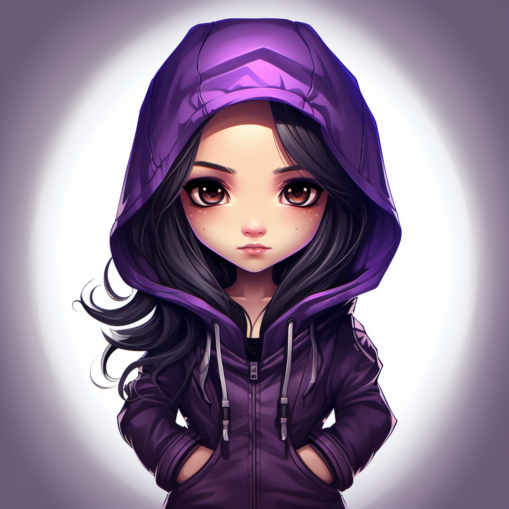 Chibi Avatar Cartoon Assassin Girl