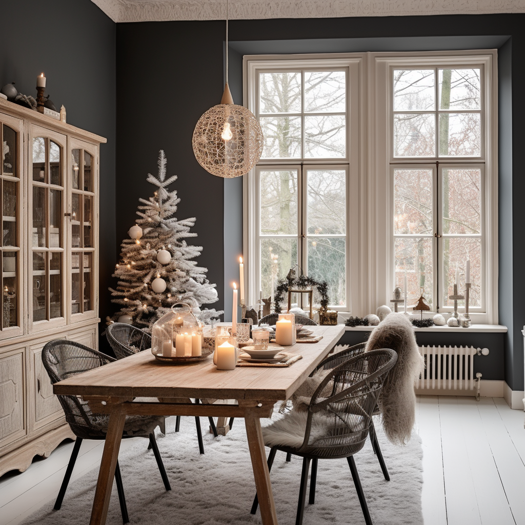 Stylish Nordic Christmas Interior Decor