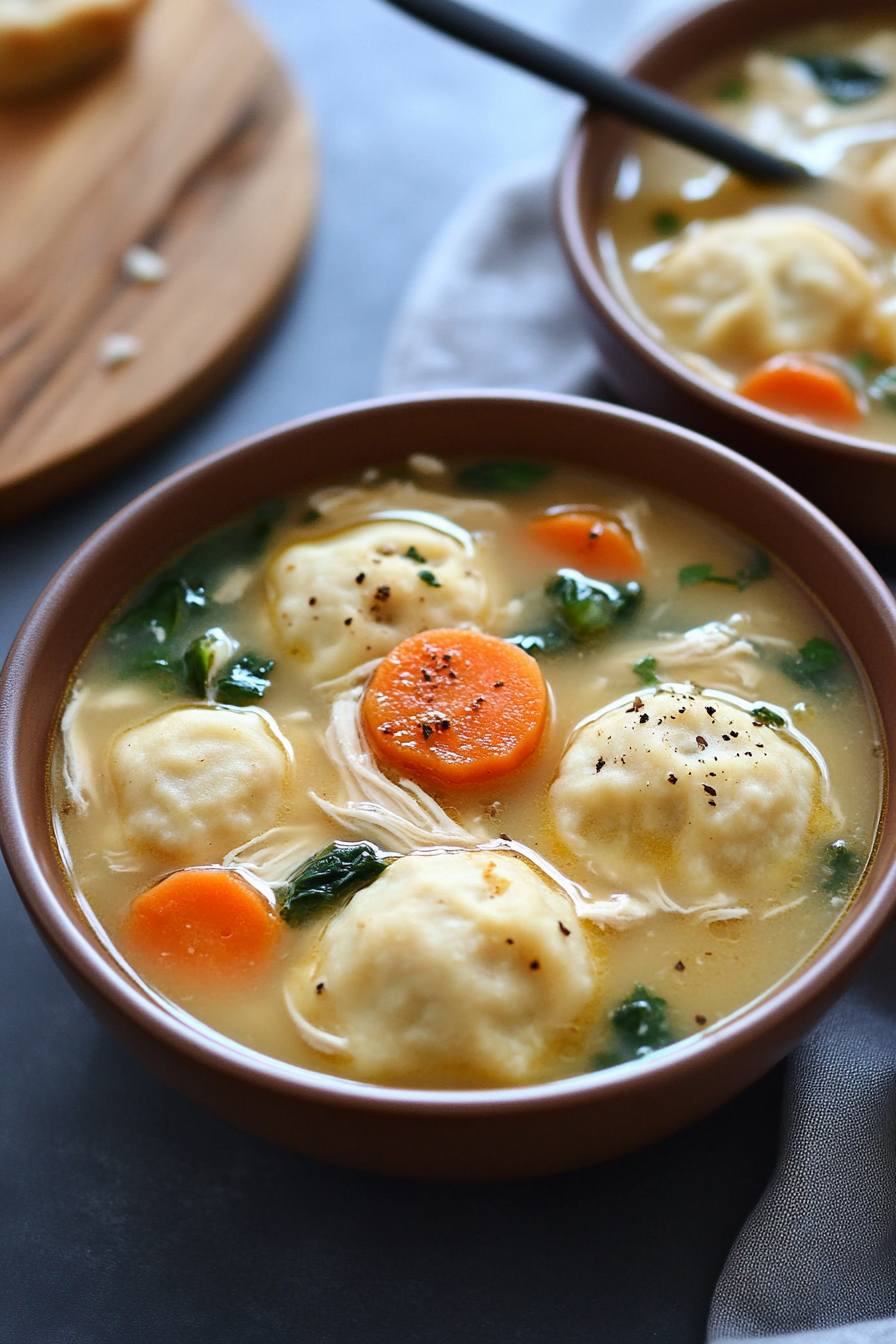 Chicken Dumpling Soup Cookbook Background