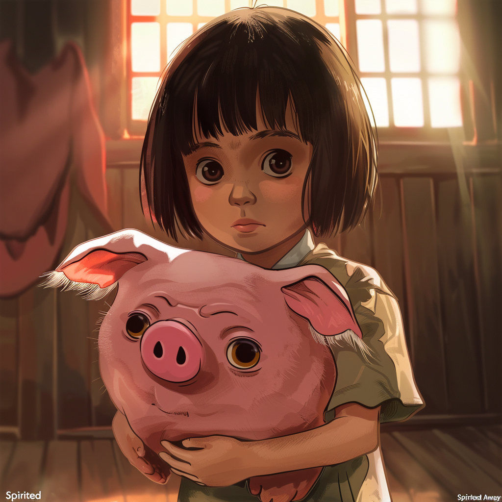 Chihiro looking for Daddy Pig