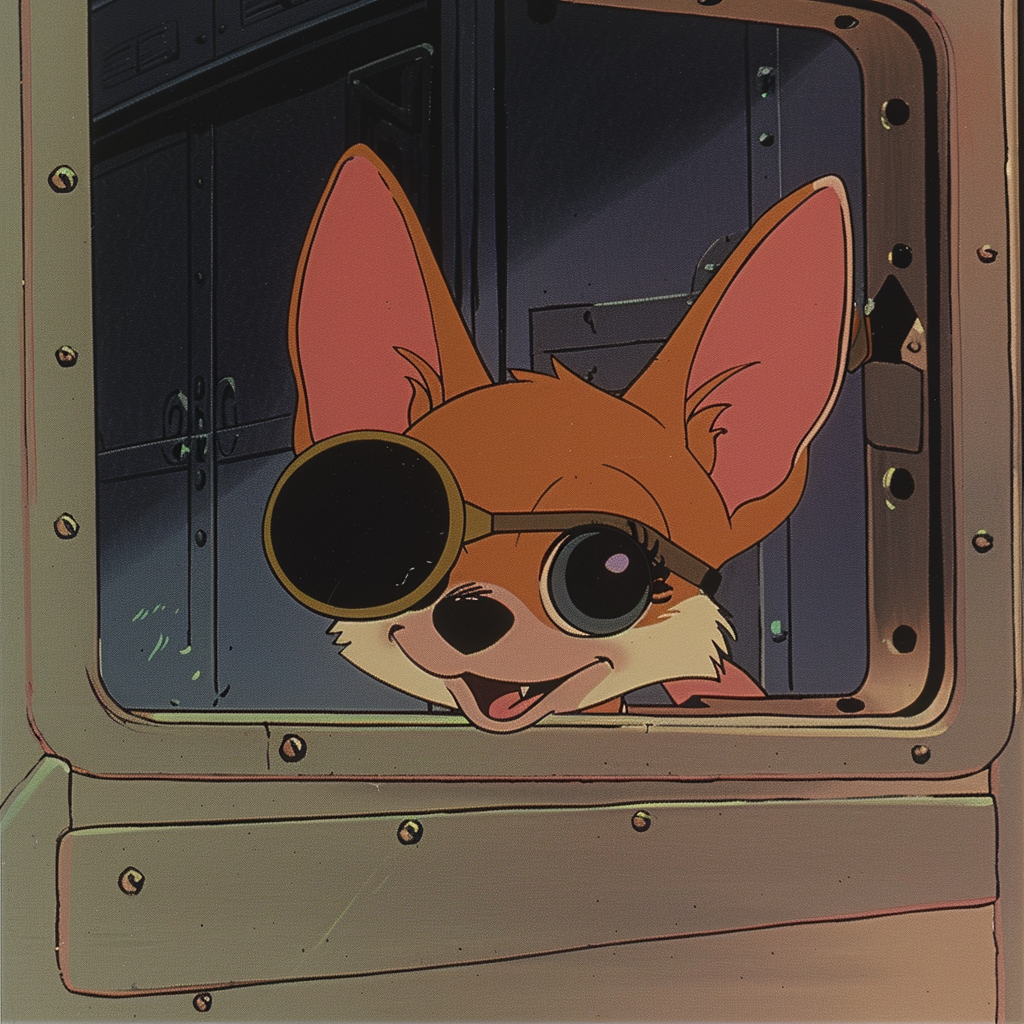 Cheeky Chihuahua Peeping Animation