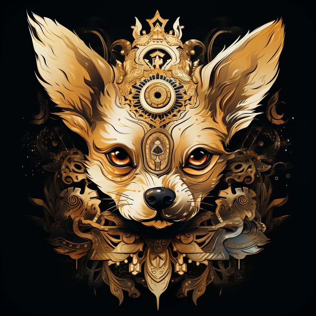 Stylish Chihuahua Dog Graphic for T-Shirt