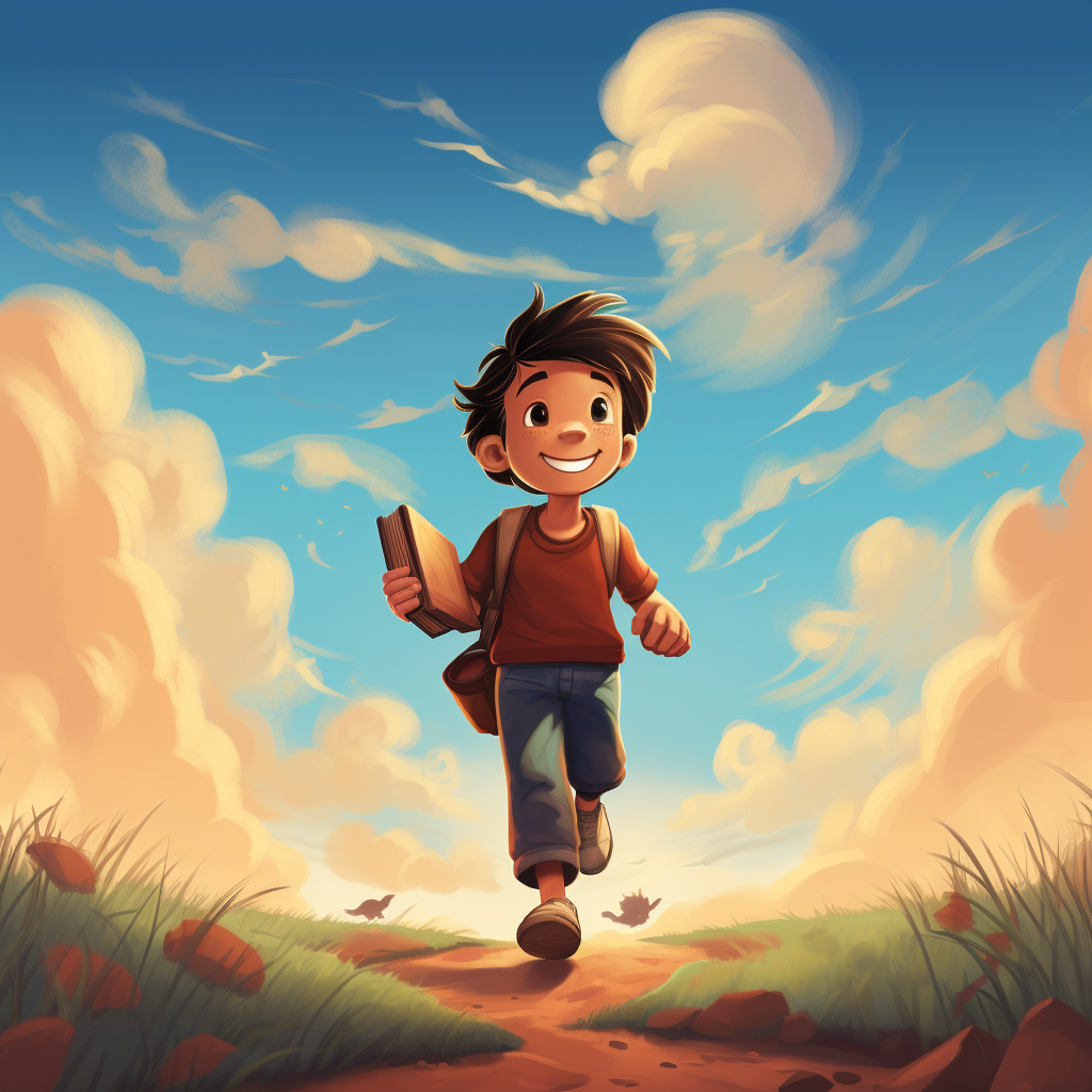 Vibrant background for child book cover