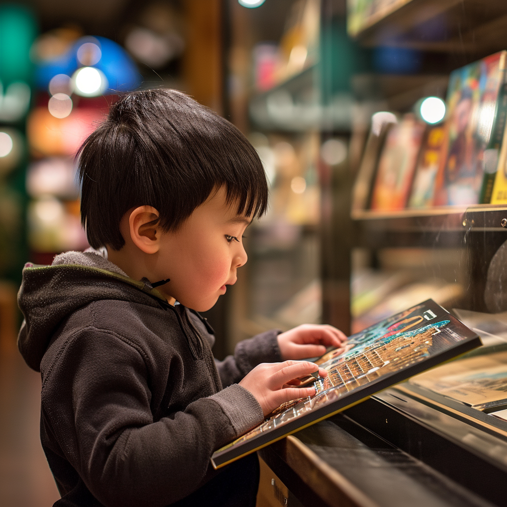 Child Reading Educational Book Museum Science Industry