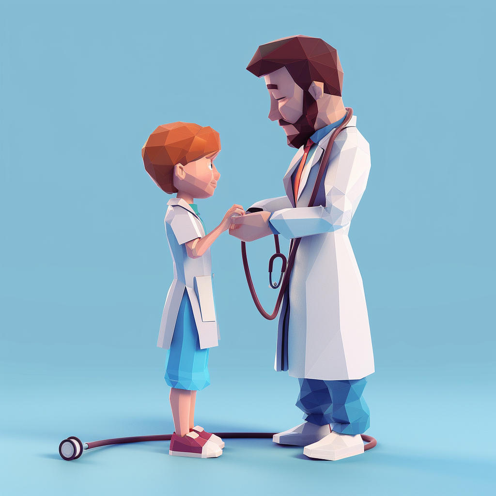 Child Doctor Health Stethoscope 3D