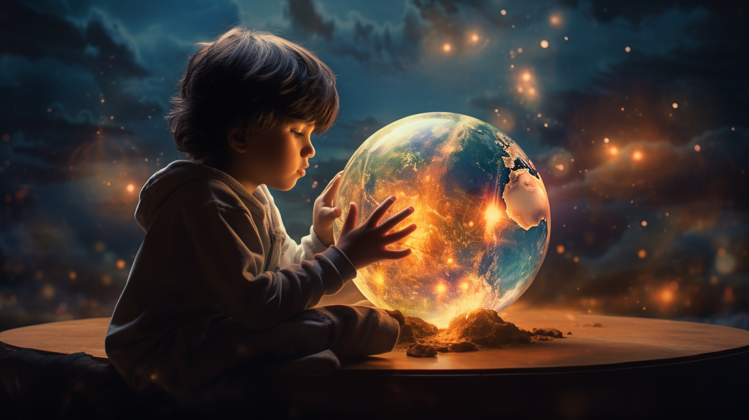 Child preparing for the world