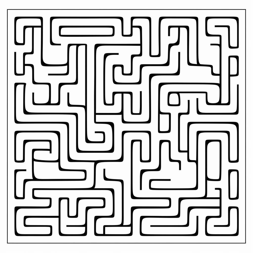 Maze pattern for children