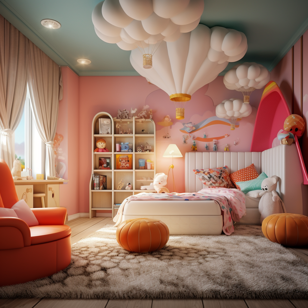 Stunning luxury children's room decor