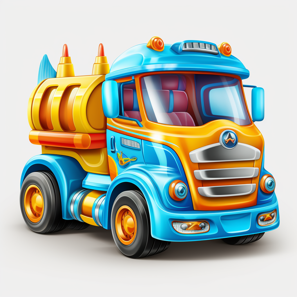 Colorful children's toy truck