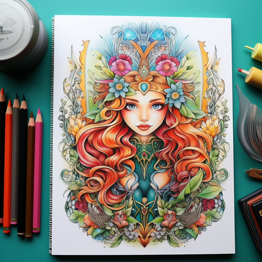 Children Colouring Book Illustrations