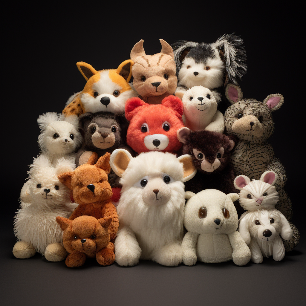 Adorable stuffed animals for children