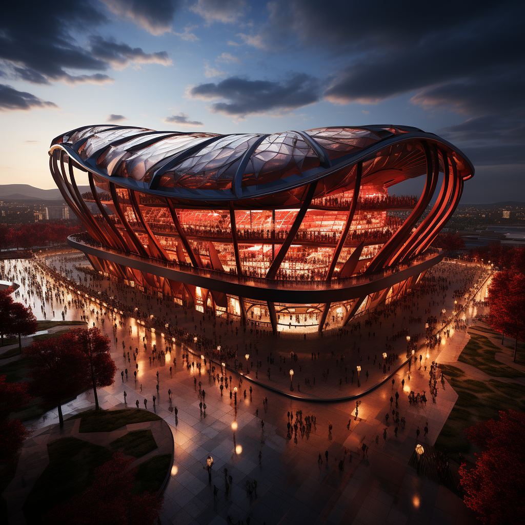 Stunning China Design Football Stadium