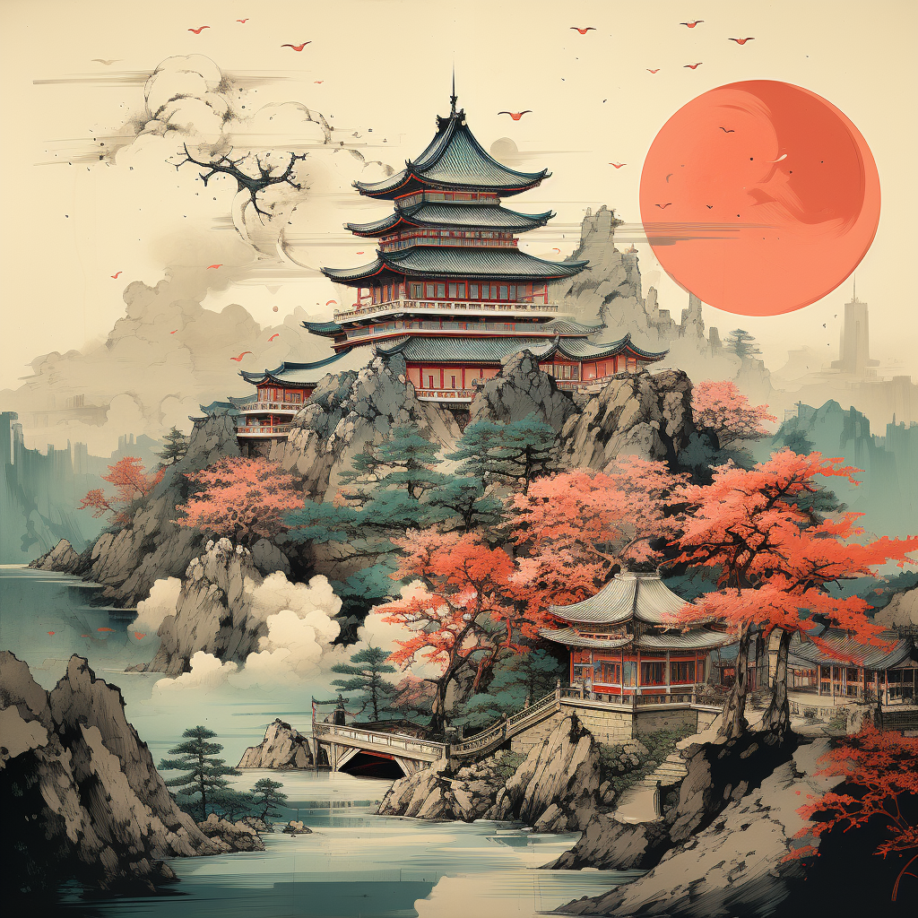 Japanese-inspired depiction of China