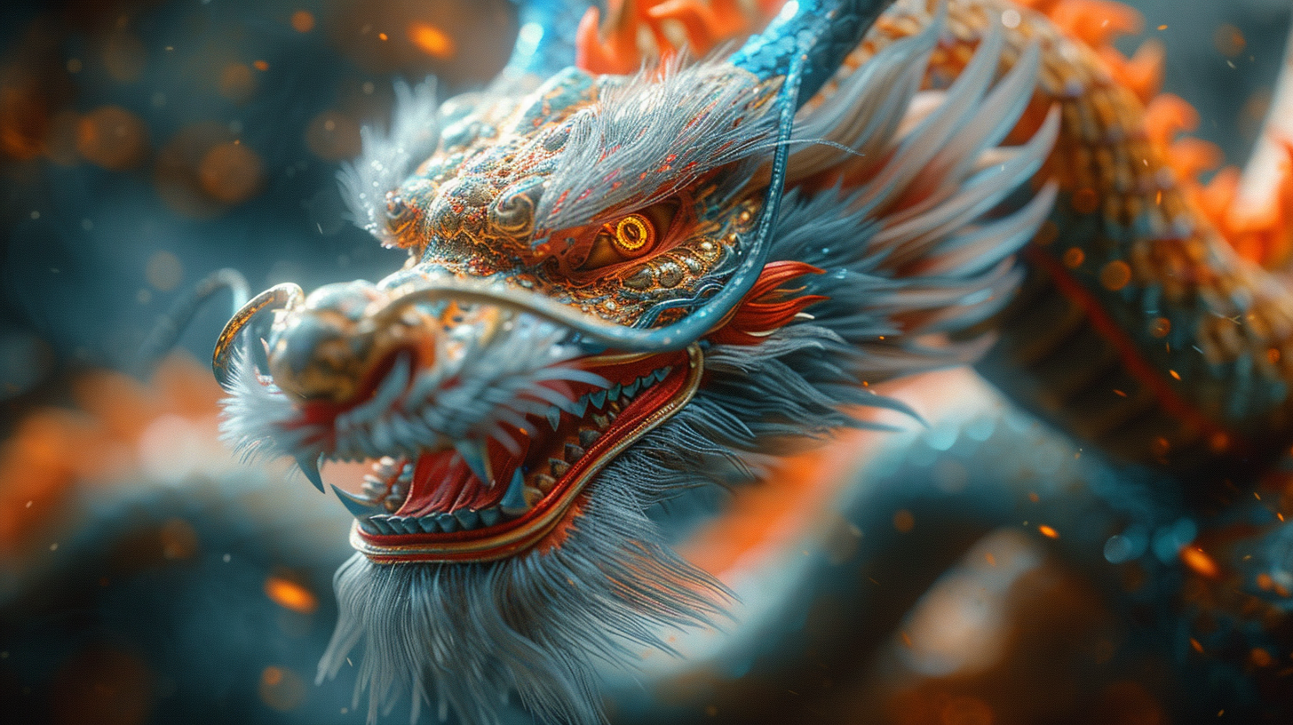 Chinese dragon captured in stunning detail