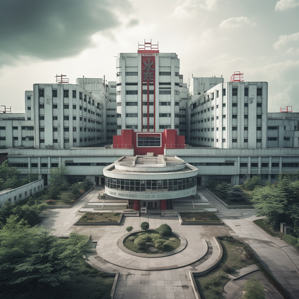 Chinese hospital building exterior