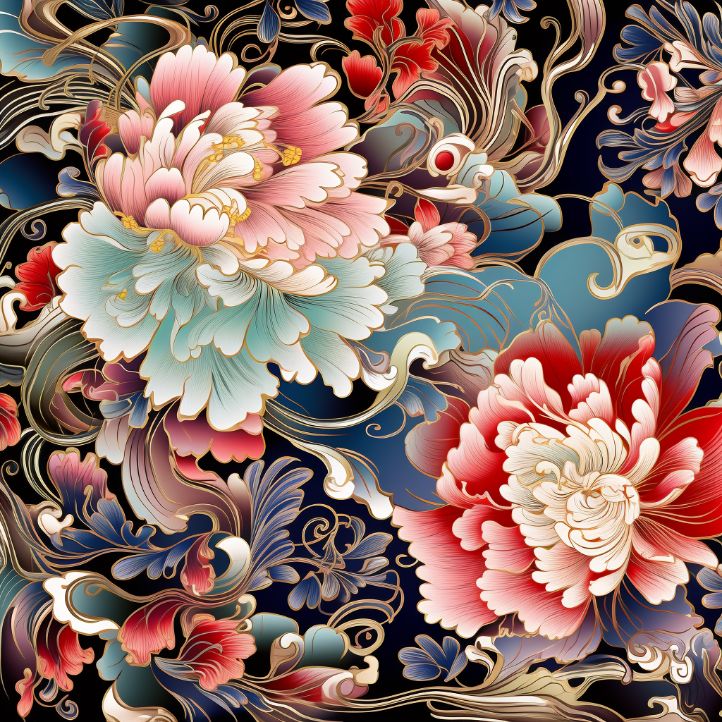 Beautiful Chinese Silk Pattern Design