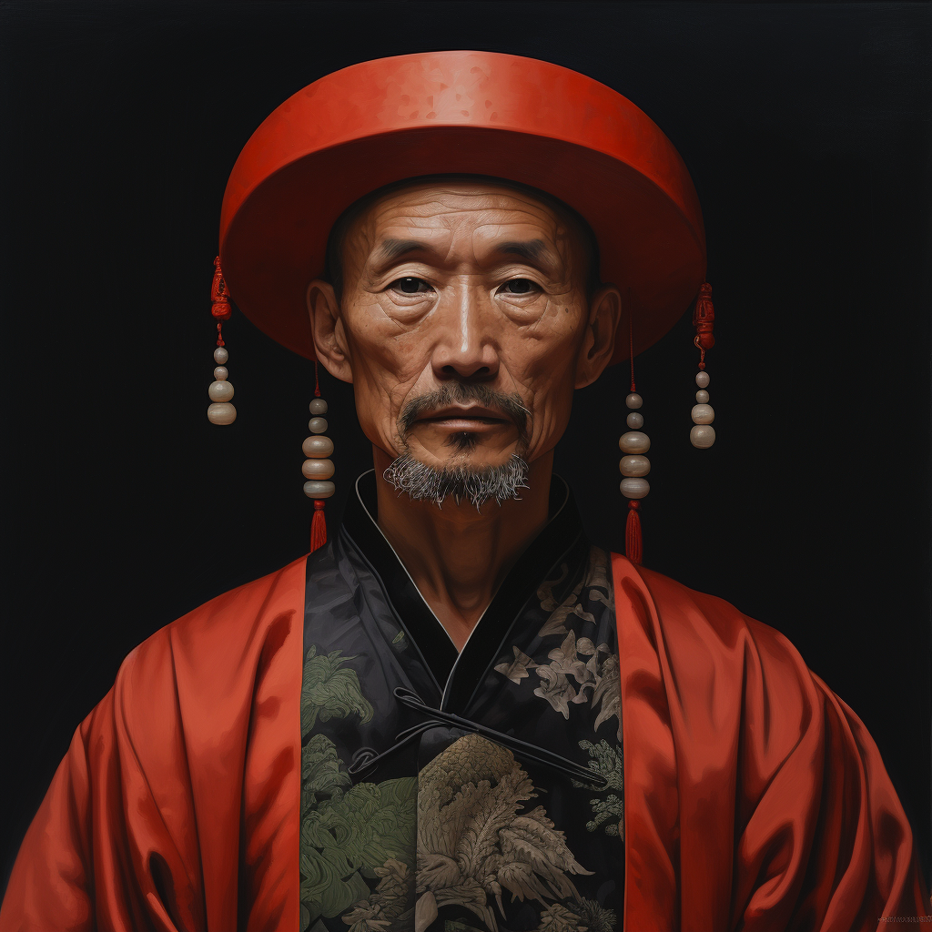 Chinese man with traditional attire