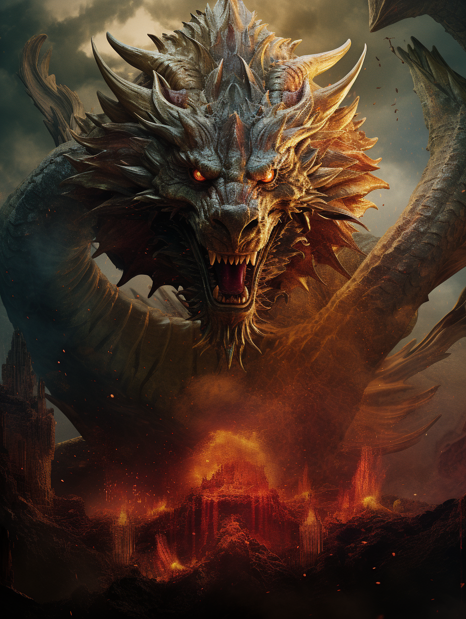 Dragon in Chinese Movie Poster: Epic Adventure