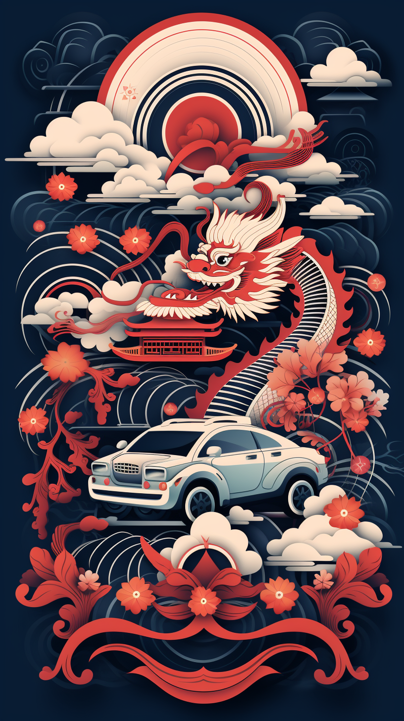 Chinese New Year Envelope Dragon Supercar