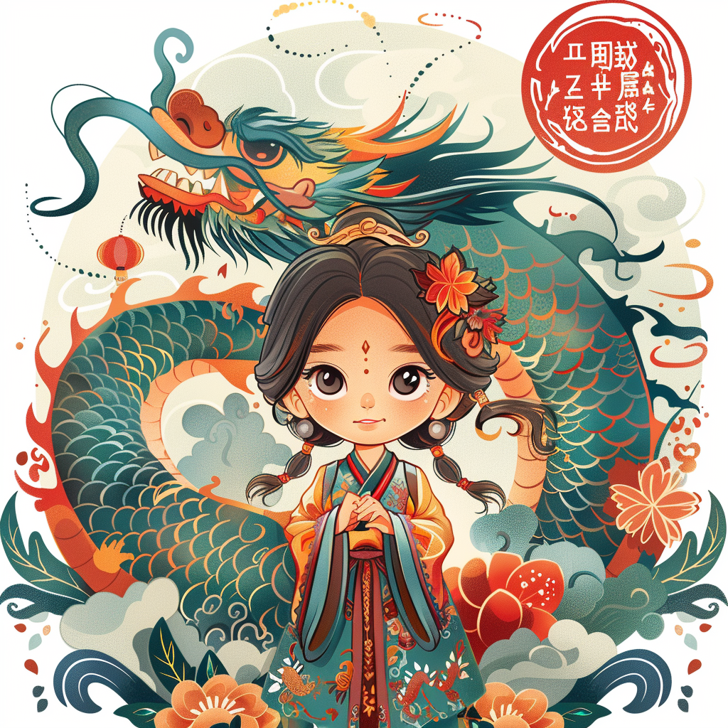 Chinese New Year celebration illustration