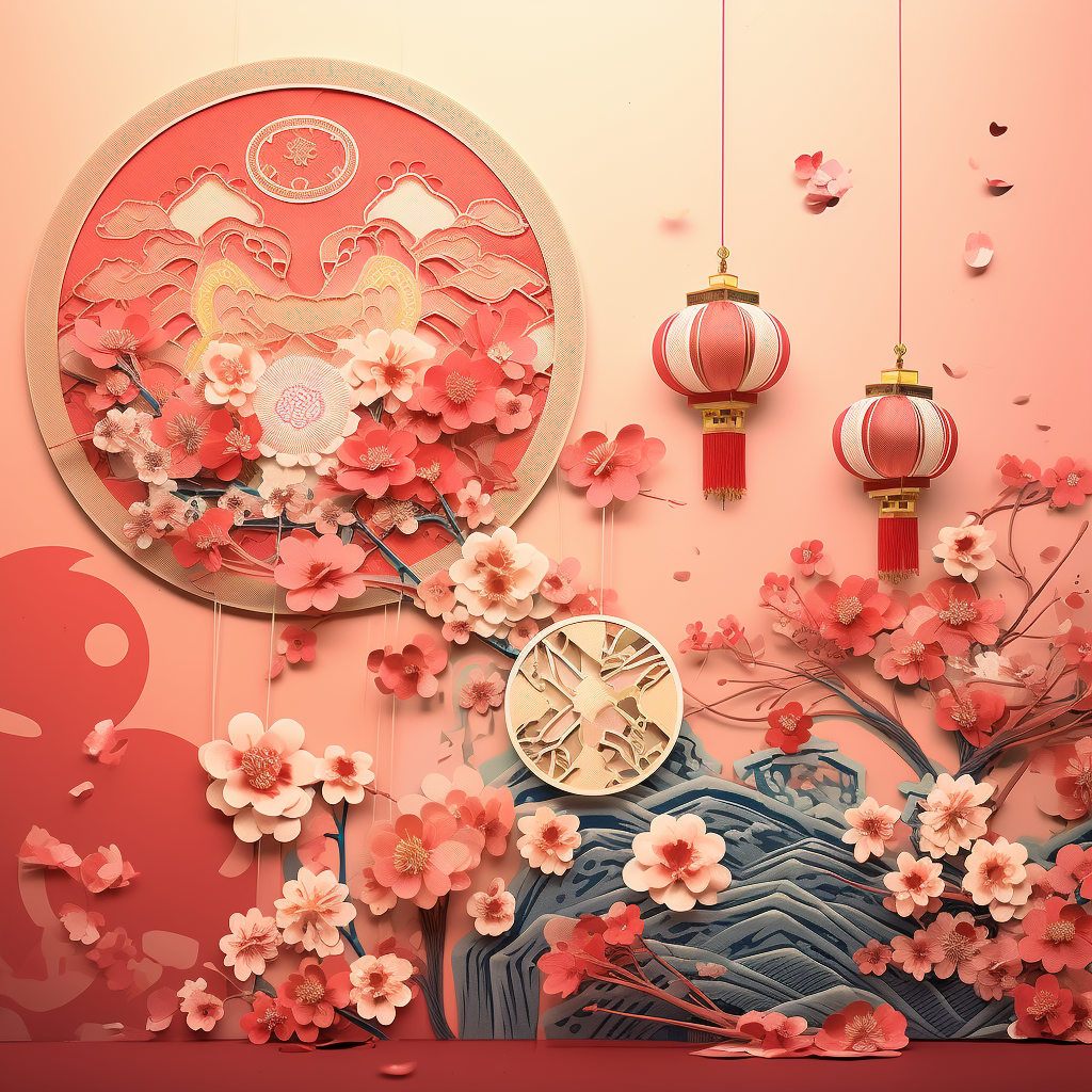 Chinese New Year postcard design