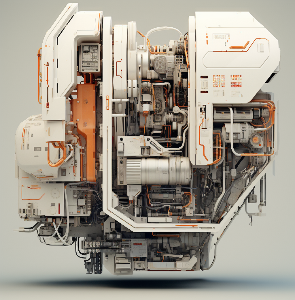 Hyper-detailed rendering of Chinese NFC machine