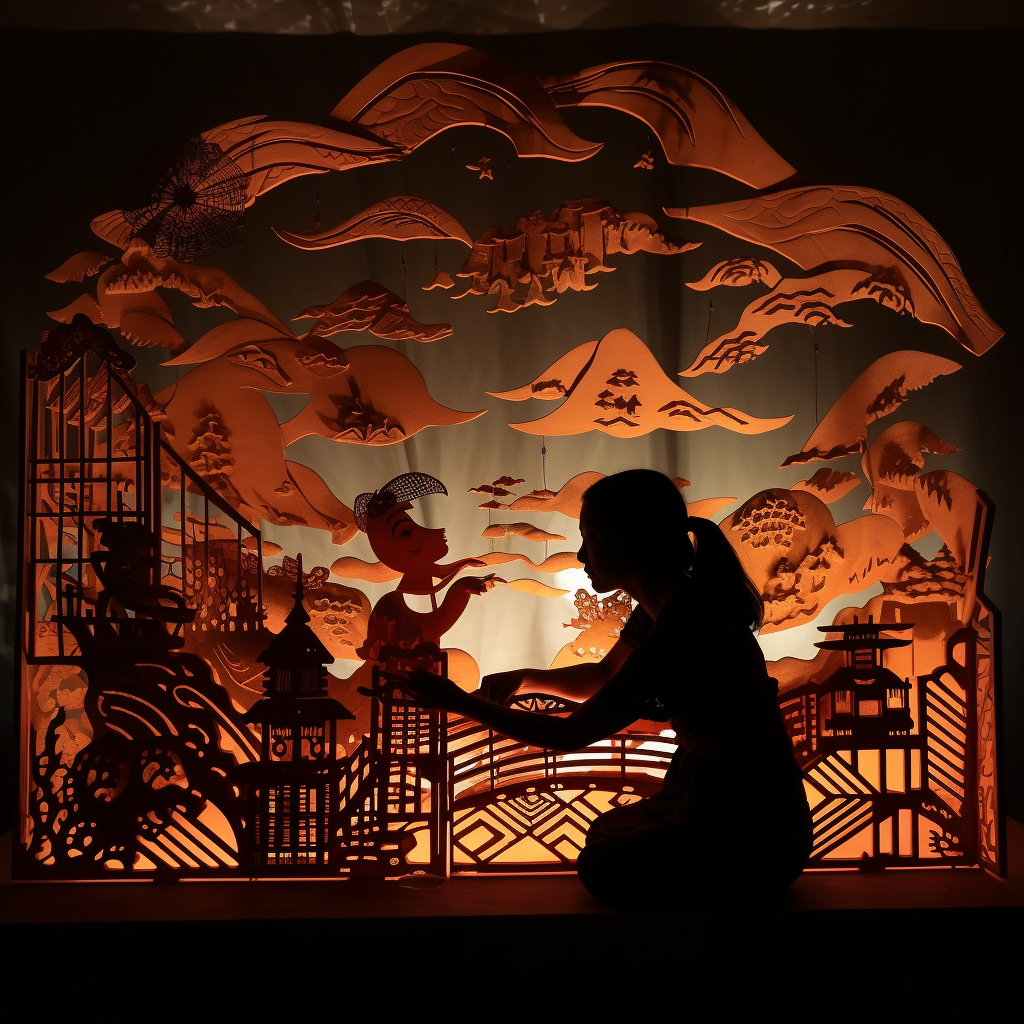 Traditional Chinese Shadow Puppetry at Peace