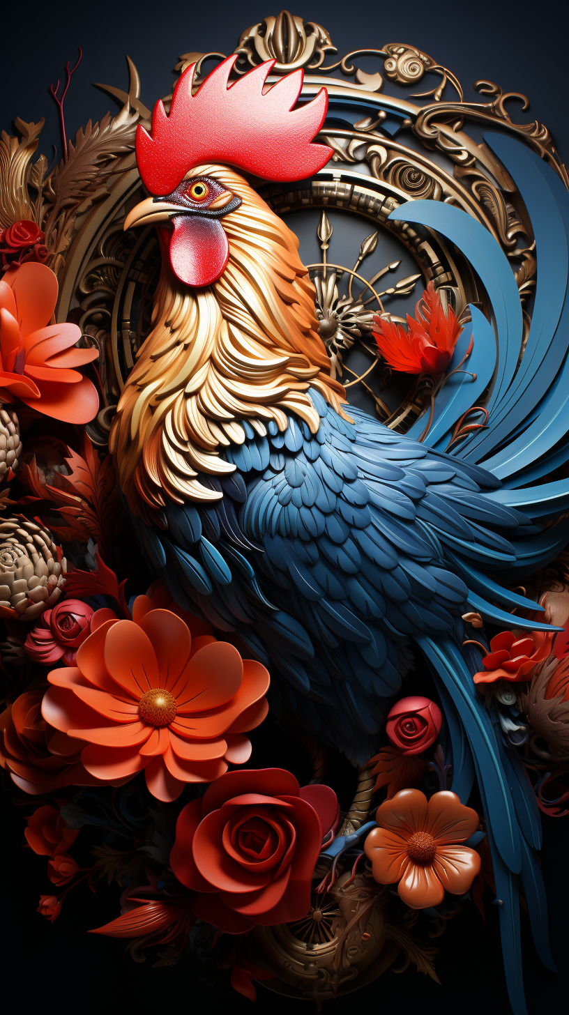 Chinese Year of the Rooster symbol