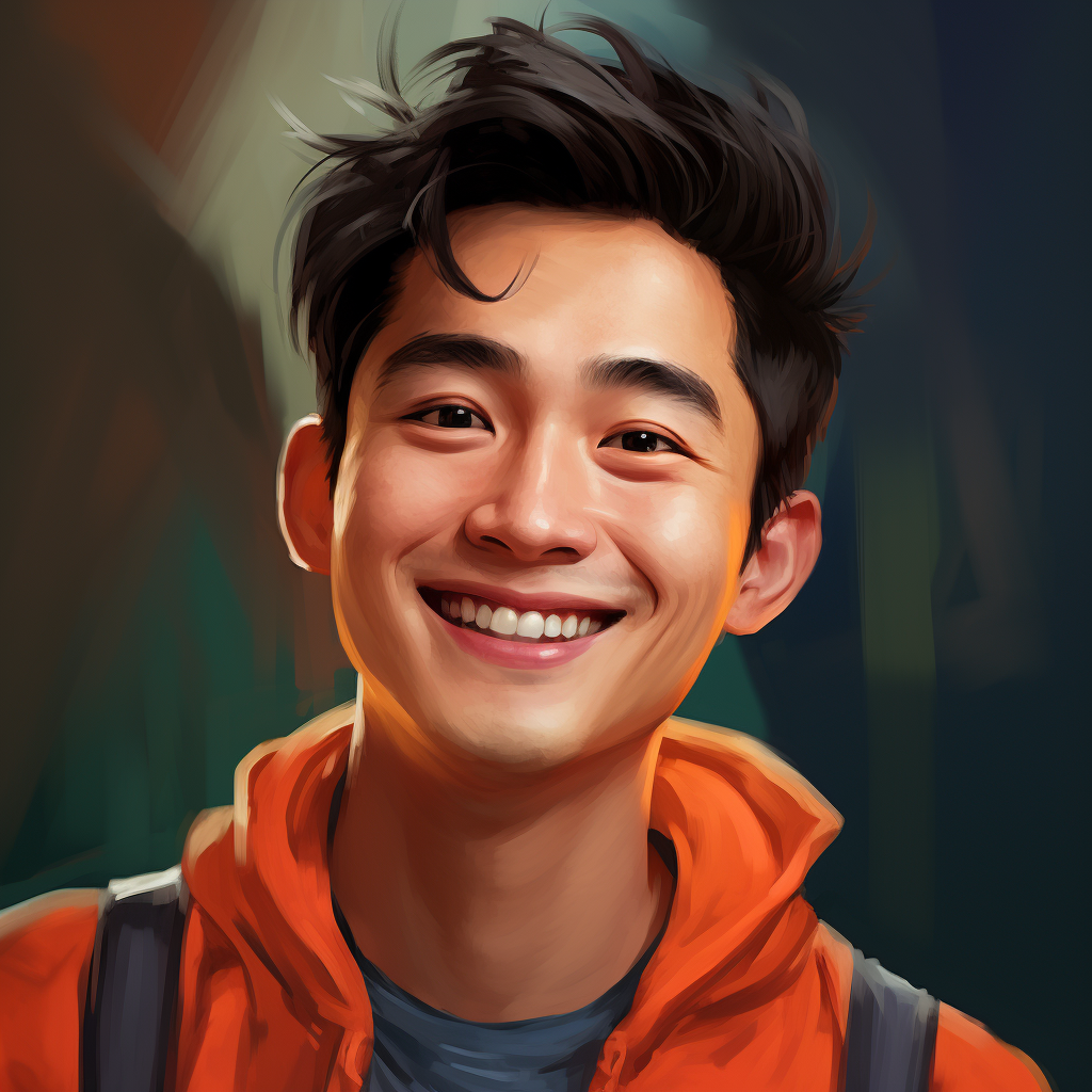 Smiling Chinese Young Man